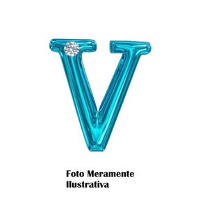 *Letras Para Personalização Azul (HA180A) - V - Tabuê Sex shop atacado - Produtos eróticos com preços de fábrica.