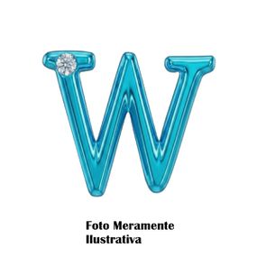 *Letras Para Personalização Azul (HA180A) - W - Tabuê Sex shop atacado - Produtos eróticos com preços de fábrica.