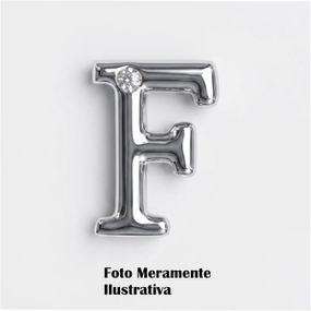 Letras Para Personalização Cromada (HA180C) - F - Tabuê Sex shop atacado - Produtos eróticos com preços de fábrica.