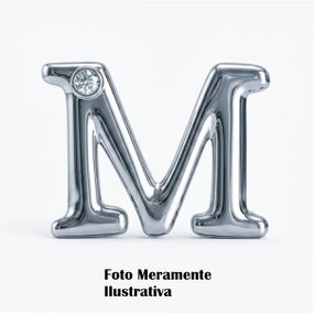 Letras Para Personalização Cromada (HA180C) - M - Tabuê Sex shop atacado - Produtos eróticos com preços de fábrica.