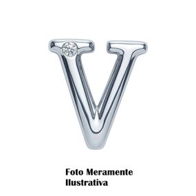 Letras Para Personalização Cromada (HA180C) - V - Tabuê Sex shop atacado - Produtos eróticos com preços de fábrica.