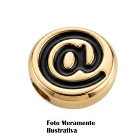 Separador de Palavras Formato de Arroba (HA180@) - Dourado - Tabuê Sex shop atacado - Produtos eróticos com preços de fábrica.