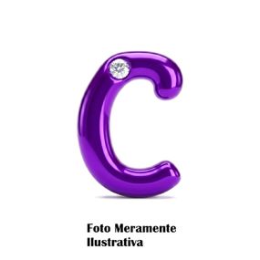 *Letras Para Personalização Lilás (HA180L) - C - Tabuê Sex shop atacado - Produtos eróticos com preços de fábrica.