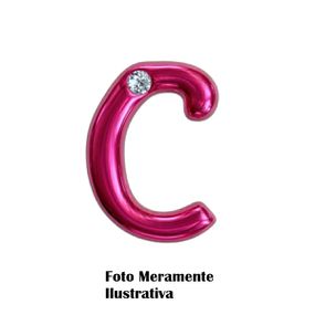 *Letras Para Personalização Rosa (HA180R) - C - Tabuê Sex shop atacado - Produtos eróticos com preços de fábrica.