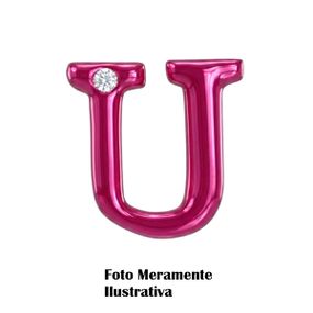 *Letras Para Personalização Rosa (HA180R) - U - Tabuê Sex shop atacado - Produtos eróticos com preços de fábrica.