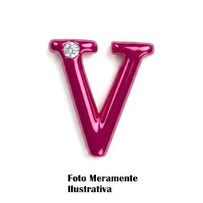 *Letras Para Personalização Rosa (HA180R) - V - Tabuê Sex shop atacado - Produtos eróticos com preços de fábrica.