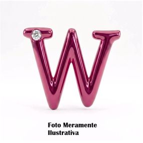 *Letras Para Personalização Rosa (HA180R) - W - Tabuê Sex shop atacado - Produtos eróticos com preços de fábrica.
