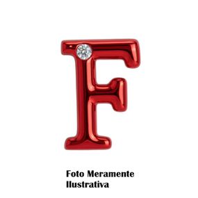*Letras Para Personalização Vermelha (HA180V) - F - Tabuê Sex shop atacado - Produtos eróticos com preços de fábrica.