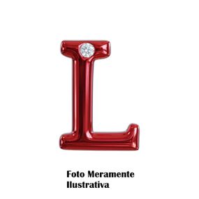 *Letras Para Personalização Vermelha (HA180V) - L - Tabuê Sex shop atacado - Produtos eróticos com preços de fábrica.