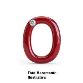 *Letras Para Personalização Vermelha (HA180V) - O - Tabuê Sex shop atacado - Produtos eróticos com preços de fábrica.