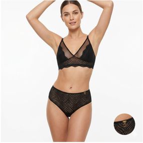 Conjunto Angélica (ID1079) - Preto - Tabuê Sex shop atacado - Produtos eróticos com preços de fábrica.