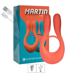 Anel Peniano Com Vibro Recarregável Martin (KST-025) - Laran... - Tabuê Sex shop atacado - Produtos eróticos com preços de fábrica.