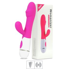 Vibrador Womanizer Com Estimulador VP (PG010G) - Rosa - Tabuê Sex shop atacado - Produtos eróticos com preços de fábrica.