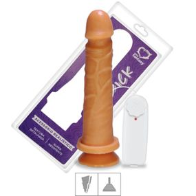 Prótese 18x14cm Com Vibro e Ventosa (PV022) - Bege - Tabuê Sex shop atacado - Produtos eróticos com preços de fábrica.