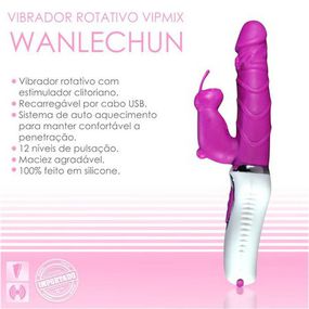 *Vibrador Rotativo Auto Aquecimento Recarregével VP (RT015-1... - Tabuê Sex shop atacado - Produtos eróticos com preços de fábrica.