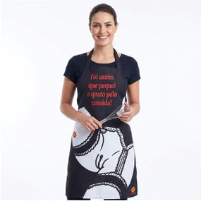 *Avental Foi Assim Que Peguei Gosto Pela...(SF5908) - Preto - Tabuê Sex shop atacado - Produtos eróticos com preços de fábrica.