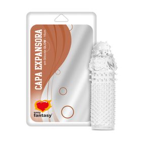 Capa Peniana De 11cm Para 13cm Expansora (SF701) - Translúci... - Tabuê Sex shop atacado - Produtos eróticos com preços de fábrica.