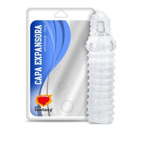 Capa Peniana Expansora de12cm Para 15cm (SF704) - Translúcid... - Tabuê Sex shop atacado - Produtos eróticos com preços de fábrica.