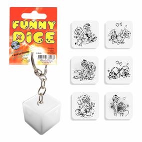 Dado Chaveiro Brilha No Escuro (DC-ST266) - Funny Dice - Tabuê Sex shop atacado - Produtos eróticos com preços de fábrica.