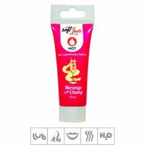 **Gel Lubrificante Beijável Hot 15ml - (ST562) - Morango c/... - Tabuê Sex shop atacado - Produtos eróticos com preços de fábrica.