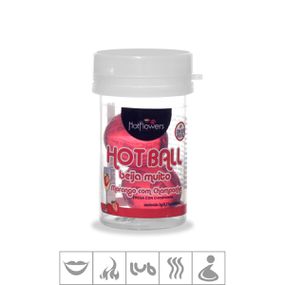 Bolinha Beijável Hot Ball Com 2un (ST579) - Morango c/ Cham... - Tabuê Sex shop atacado - Produtos eróticos com preços de fábrica.