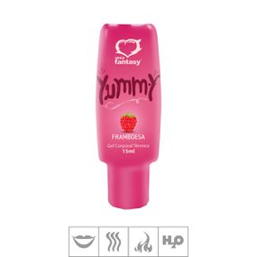 Gel Comestível Yummy Hot 15ml (ST592) - Framboesa - Tabuê Sex shop atacado - Produtos eróticos com preços de fábrica.