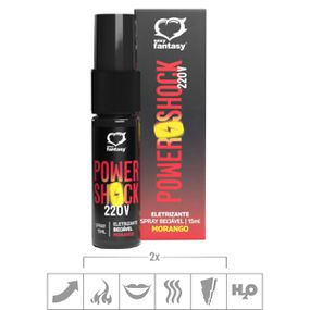 Excitante Unissex Beijável Power Shock 220V 15ml (ST845) - M... - Tabuê Sex shop atacado - Produtos eróticos com preços de fábrica.