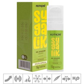 Sugalik Sugador Líquido 15g (ST952) - Pistache - Tabuê Sex shop atacado - Produtos eróticos com preços de fábrica.