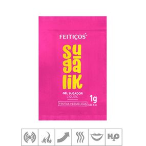 Sugalik Sugador Líquido Sachê 1g (ST963) - Frutas Vermelhas - Tabuê Sex shop atacado - Produtos eróticos com preços de fábrica.