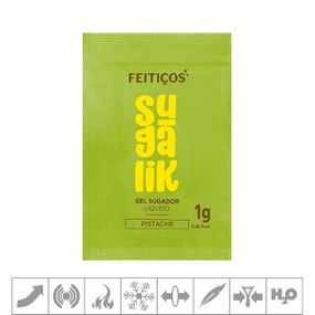 Sugalik Sugador Líquido Sachê 1g (ST963) - Pistache - Tabuê Sex shop atacado - Produtos eróticos com preços de fábrica.