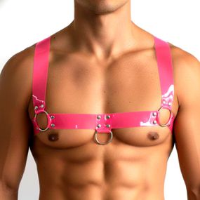 *Harness Peitoral (GS101704) - Rosa - Tabuê Sex shop atacado - Produtos eróticos com preços de fábrica.