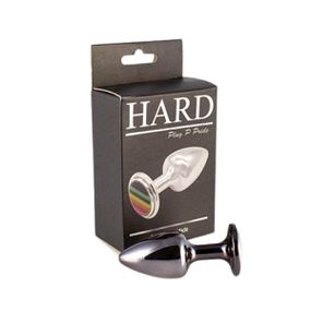 Plug Metálico P Pride Hard (HA174) - Onix - Tabuê Sex shop atacado - Produtos eróticos com preços de fábrica.