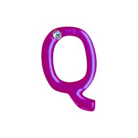 Letras Para Personalização de Plug Rosa (HA180R) - Q - Tabuê Sex shop atacado - Produtos eróticos com preços de fábrica.