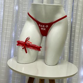 Calcinha Pegação Vermelha Íntima Delas (ID1060V) - Faz o Pi... - Tabuê Sex shop atacado - Produtos eróticos com preços de fábrica.