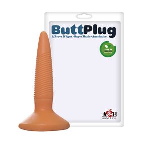 Plug Finco Com Estrias 10cm (PLUG07-10512) - Bege - Tabuê Sex shop atacado - Produtos eróticos com preços de fábrica.