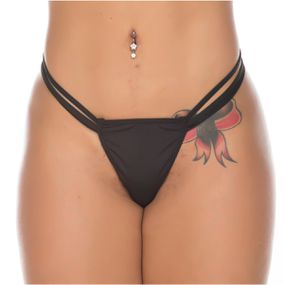 Calcinha Star (PS6081) - Preto - Tabuê Sex shop atacado - Produtos eróticos com preços de fábrica.