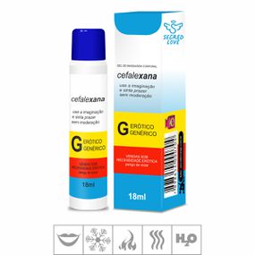 Gel Comestível Cefalexana 18ml (SL044) - Morango - Tabuê Sex shop atacado - Produtos eróticos com preços de fábrica.