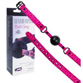 *Mordaça Bola Luxury Fetish VP - (SM002-ST207) - Rosa - Tabuê Sex shop atacado - Produtos eróticos com preços de fábrica.
