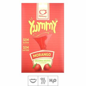 Calcinha Comestível Yummy SF (ST518) - Morango - Tabuê Sex shop atacado - Produtos eróticos com preços de fábrica.