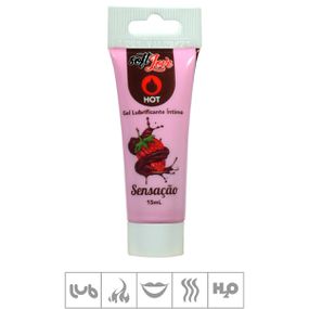 **Gel Lubrificante Beijável Hot 15ml - (ST562) - Sensação - Tabuê Sex shop atacado - Produtos eróticos com preços de fábrica.