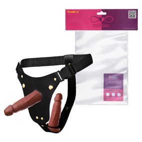 Cinta Dupla Invertida Com 2 Próteses (ST839-SSCTD0505) - Ma... - Tabuê Sex shop atacado - Produtos eróticos com preços de fábrica.