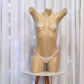 Calcinha Elisa Íntima Delas (ID671-ST866) - Branco - Tabuê Sex shop atacado - Produtos eróticos com preços de fábrica.