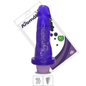 *Prótese 14x15cm Aromática Com Vibro (UVA02A-02565) - Uva - Tabuê Sex shop atacado - Produtos eróticos com preços de fábrica.