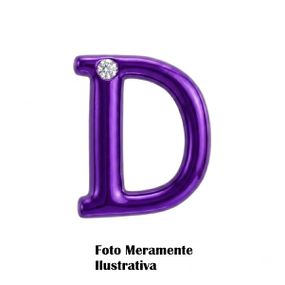 *Letras Para Personalização Lilás (HA180L) - D - Tabuê Sex shop atacado - Produtos eróticos com preços de fábrica.