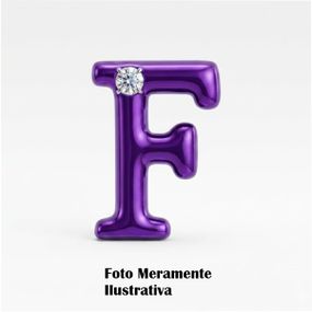 *Letras Para Personalização Lilás (HA180L) - F - Tabuê Sex shop atacado - Produtos eróticos com preços de fábrica.