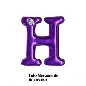 *Letras Para Personalização Lilás (HA180L) - H - Tabuê Sex shop atacado - Produtos eróticos com preços de fábrica.