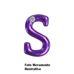 *Letras Para Personalização Lilás (HA180L) - S - Tabuê Sex shop atacado - Produtos eróticos com preços de fábrica.