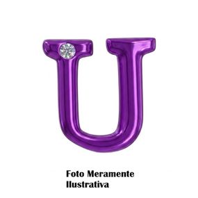 *Letras Para Personalização Lilás (HA180L) - U - Tabuê Sex shop atacado - Produtos eróticos com preços de fábrica.