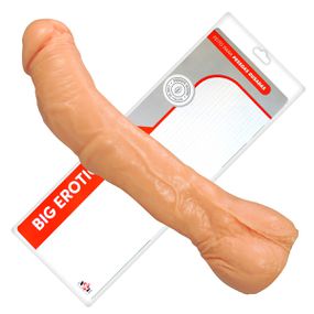 Prótese 23x18cm Com Escroto (ADAO30 - Bege - Use Hard - Fabricante e Sex Shop especializada em prazer anal 