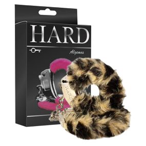 Algema em Metal Com Pelúcia Hard (HA109P) - Onça - Use Hard - Fabricante e Sex Shop especializada em prazer anal 